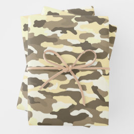 Desert Camouflage Inpakpapier Vel