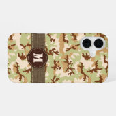 Desert Camouflage iPhone 16 Hoesje (Achterkant horizontaal)