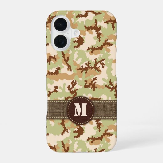 Desert Camouflage iPhone 16 Hoesje (Achterkant)