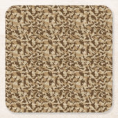 Desert Camouflage Kartonnen Onderzetters (Voorkant)