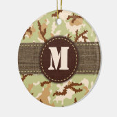 Desert camouflage keramisch ornament (Links)
