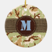Desert camouflage keramisch ornament (Achterkant)