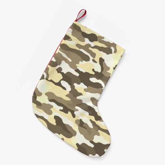 Desert Camouflage Kleine Kerstsok (Voorkant (Hangend))