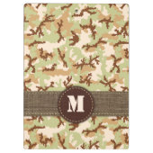 Desert camouflage klembord (Achterkant)