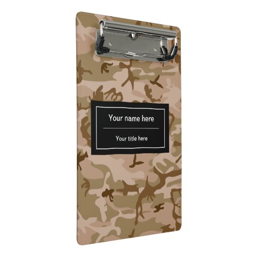 Desert Camouflage, leger, leger Mini Klembord (Schuin)