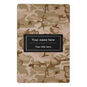 Desert Camouflage, leger, leger Mini Klembord (Achterkant)