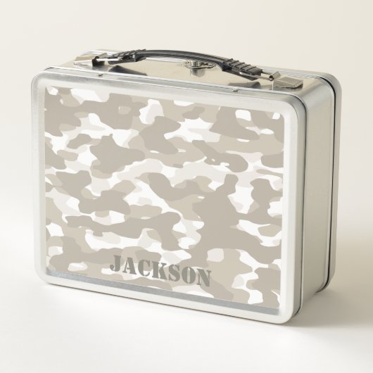 Desert Camouflage Metalen Lunchbox (Achterkant)
