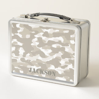 Desert Camouflage Metalen Lunchbox