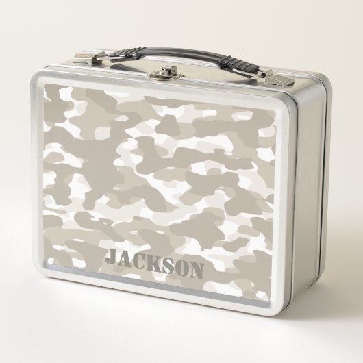 Desert Camouflage Metalen Lunchbox (Voorkant)