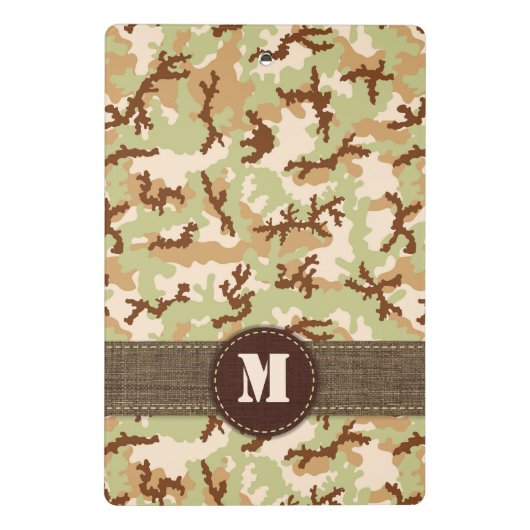 Desert camouflage mini klembord (Achterkant)