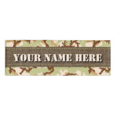 Desert camouflage naambadge (Voorkant)