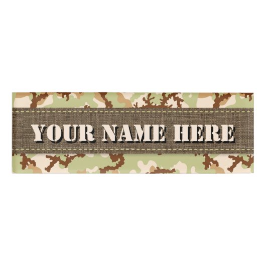 Desert camouflage naambadge (Voorkant)