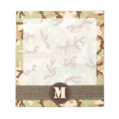 Desert camouflage notitieblok (Voorkant)