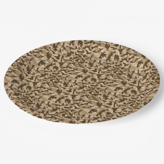 Desert Camouflage Papieren Bordje (Gekanteld)