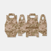 Desert Camouflage Patroon, uw naam, personaliseren Bedankdoosjes (Uitgevouwen)