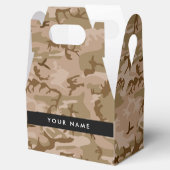 Desert Camouflage Patroon, uw naam, personaliseren Bedankdoosjes (Geopend)