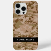 Desert Camouflage Patroon, uw naam, personaliseren Case-Mate iPhone Case (Achterkant)