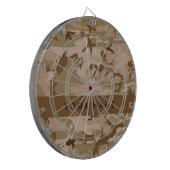 Desert Camouflage Patroon, uw naam, personaliseren Dartbord (Voorkant Links)