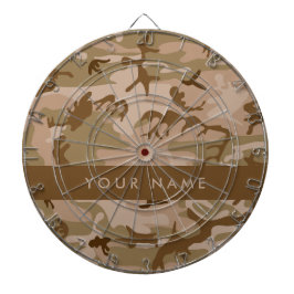 Desert Camouflage Patroon, uw naam, personaliseren Dartbord