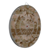 Desert Camouflage Patroon, uw naam, personaliseren Dartbord (Voorkant Links)