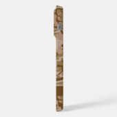 Desert Camouflage Patroon, uw naam, personaliseren iPhone Hoesje (Linkerkant)