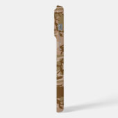 Desert Camouflage Patroon, uw naam, personaliseren iPhone Hoesje (Linkerkant)