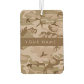 Desert Camouflage Patroon, uw naam, personaliseren Luchtverfrisser (Achterkant)