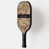 Desert Camouflage Patroon, uw naam, personaliseren Pickleball Paddle (Links)