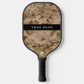 Desert Camouflage Patroon, uw naam, personaliseren Pickleball Paddle (Voorkant)