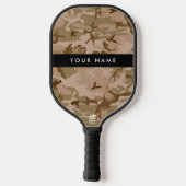 Desert Camouflage Patroon, uw naam, personaliseren Pickleball Paddle (Achterkant)