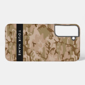 Desert Camouflage Patroon, uw naam, personaliseren Samsung Galaxy Hoesje (Achterkant horizontaal)