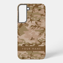 Desert Camouflage Patroon, uw naam, personaliseren Samsung Galaxy Hoesje