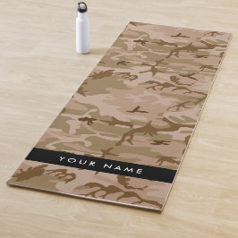 Desert Camouflage Patroon, uw naam, personaliseren Yogamat