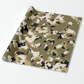 Desert Camouflage Pattern Cadeaupapier (Uitgerold)