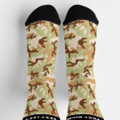 Desert Camouflage Pattern Socks Sokken (Top)