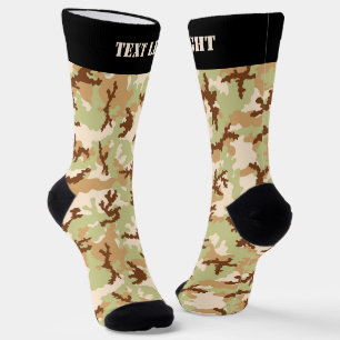 Desert Camouflage Pattern Socks Sokken