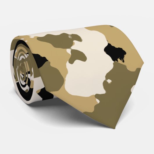 Desert Camouflage Pattern Stropdas (Opgerold)