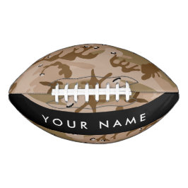 Desert Camouflage Pebbles, Jouw naam, personaliser American Football