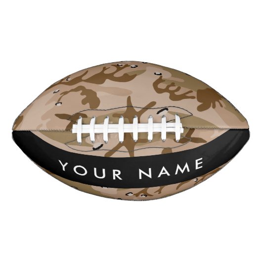 Desert Camouflage Pebbles, Jouw naam, personaliser American Football (Voorkant)