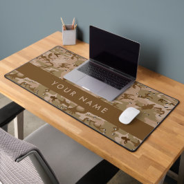 Desert Camouflage Pebbles, Jouw naam, personaliser Bureaumat