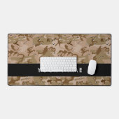 Desert Camouflage Pebbles, Jouw naam, personaliser Bureaumat (Keyboard & Muis)