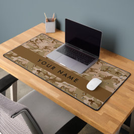 Desert Camouflage Pebbles, Jouw naam, personaliser Bureaumat