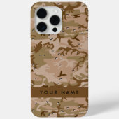 Desert Camouflage Pebbles, Jouw naam, personaliser Case-Mate iPhone Case (Achterkant)