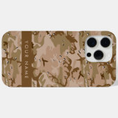 Desert Camouflage Pebbles, Jouw naam, personaliser Case-Mate iPhone Case (Achterkant (horizontaal))