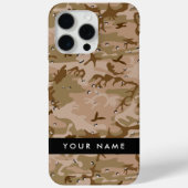 Desert Camouflage Pebbles, Jouw naam, personaliser Case-Mate iPhone Case (Achterkant)