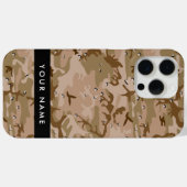 Desert Camouflage Pebbles, Jouw naam, personaliser Case-Mate iPhone Case (Achterkant (horizontaal))