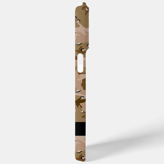 Desert Camouflage Pebbles, Jouw naam, personaliser Case-Mate iPhone Case (Achterkant / Rechts)