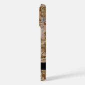 Desert Camouflage Pebbles, Jouw naam, personaliser iPhone Hoesje (Linkerkant)