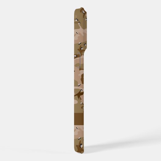 Desert Camouflage Pebbles, Jouw naam, personaliser iPhone Hoesje (Rechterkant)