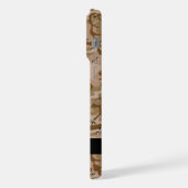 Desert Camouflage Pebbles, Jouw naam, personaliser iPhone Hoesje (Linkerkant)